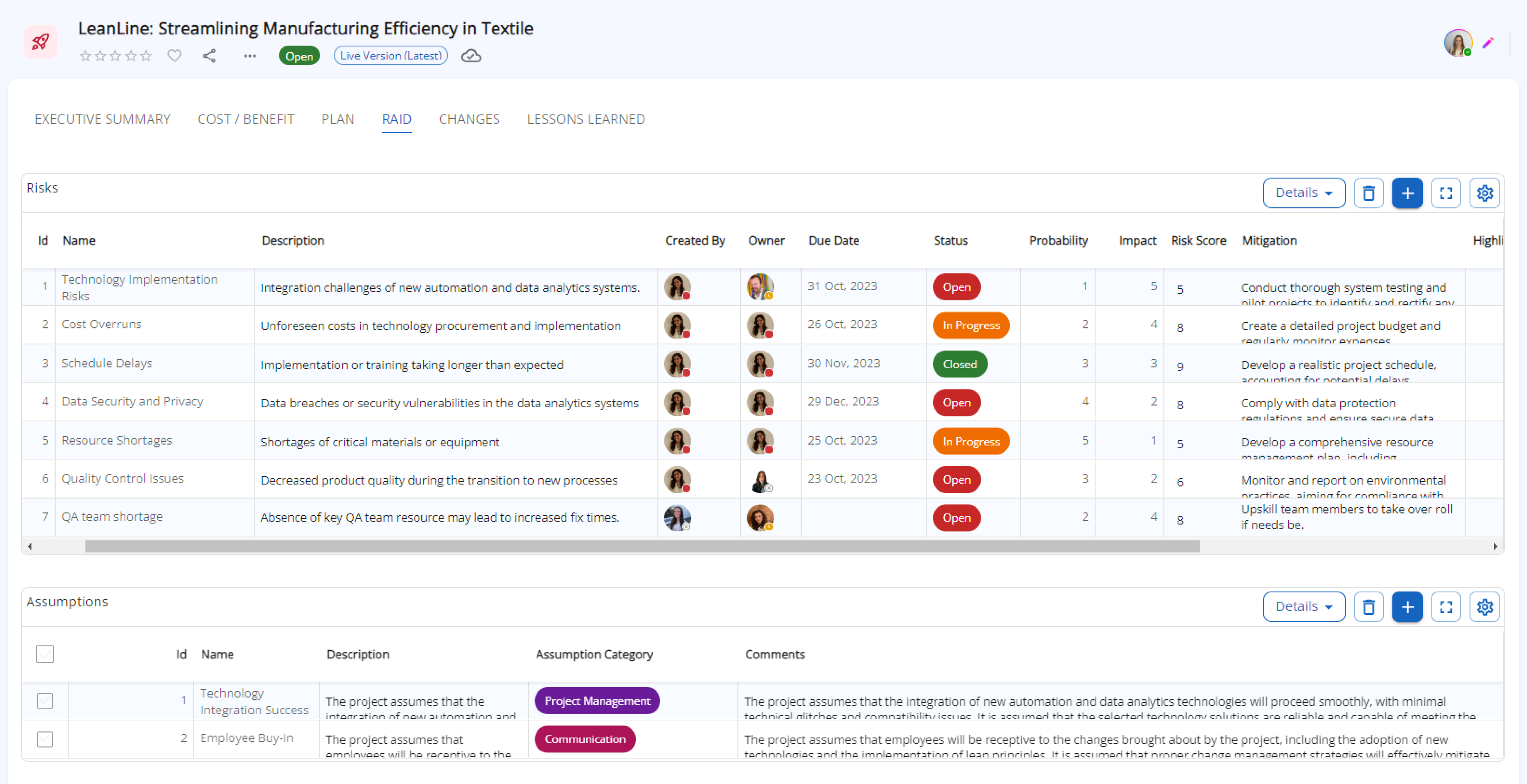 Business Case Management